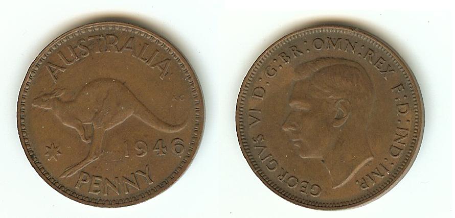 Australian Penny 1946 EF